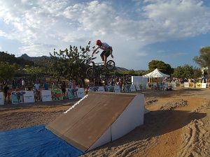 Exhibición de BMX en el Nickelodeon Slimefest